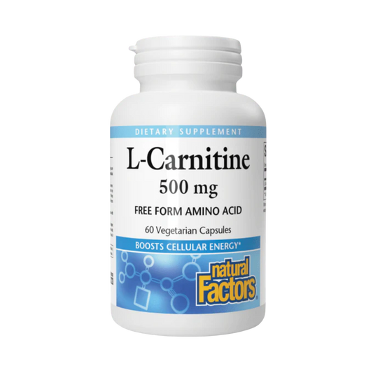 Natural Factors L-Carnitine 500mg 60 Capsules