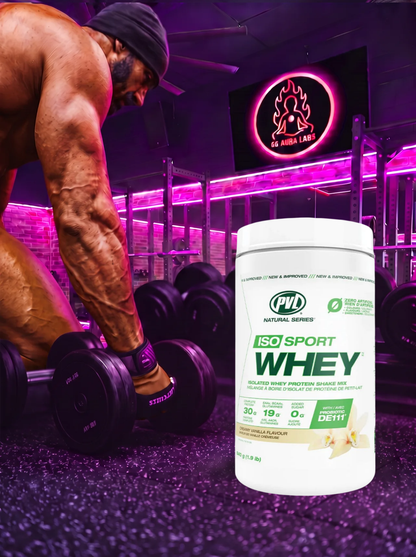 PVL ISO Sport Whey Protein Shake Mix 840g Vanilla