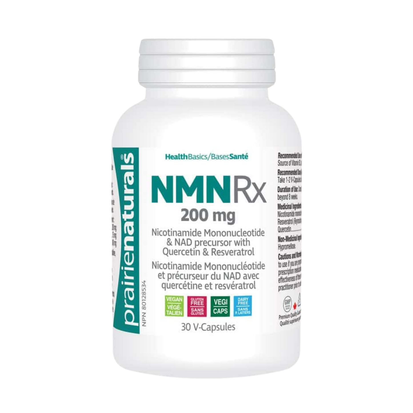 Prairie Naturals NMN-RX 200 mg 30 Capsules