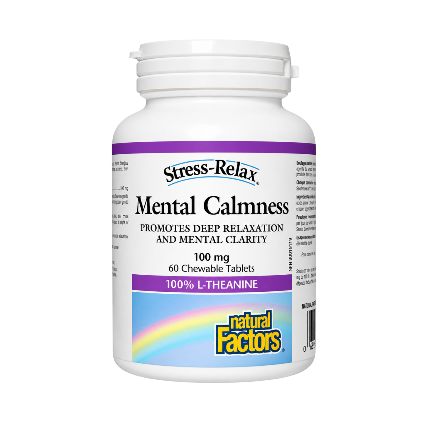 Natural Factors Mental Calmness L-Theanine 60 Chewables