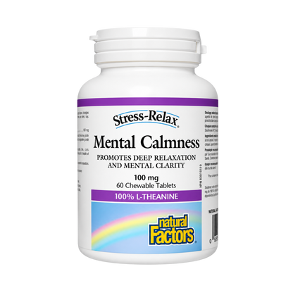 Natural Factors Mental Calmness L-Theanine 60 Chewables
