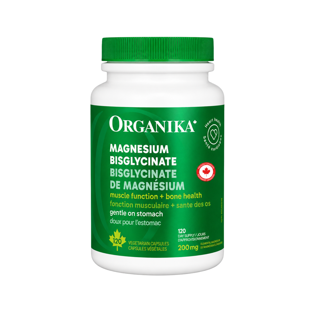 Organika Magnesium Bisglycinate 200 mg 120 Capsules