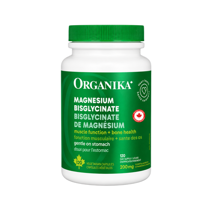 Organika Magnesium Bisglycinate 200 mg 120 Capsules