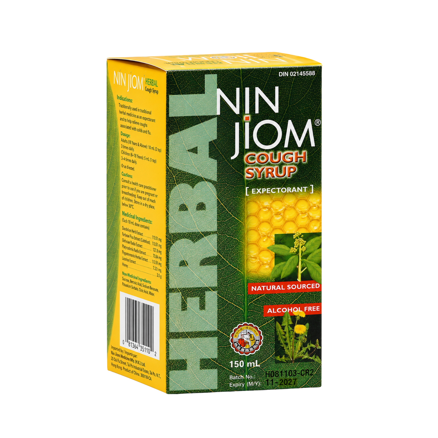 Nin Jiom Herbal Cough Syrup 300 mL