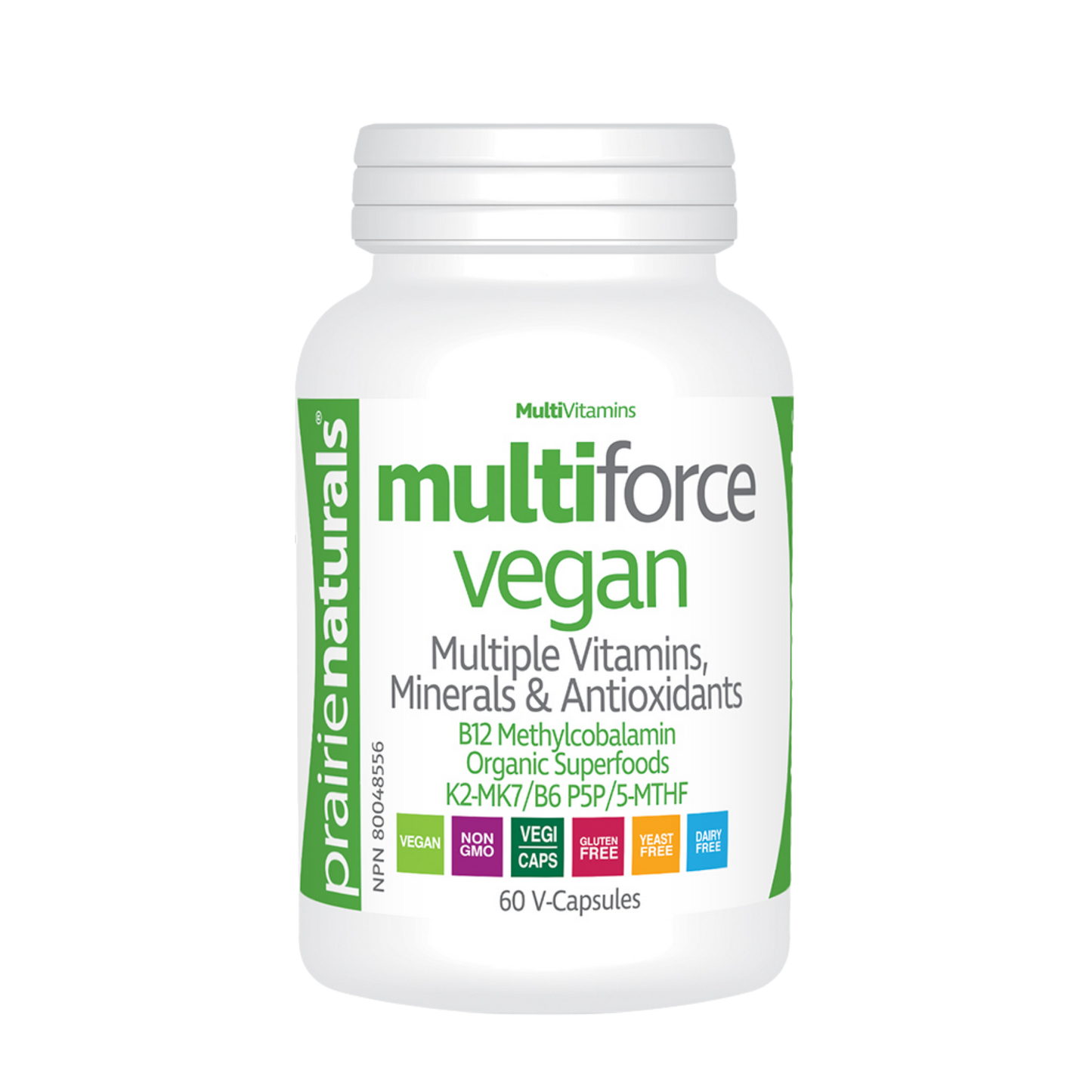 Prairie Naturals Multi-Force Vegan Multivitamin 60 Capsules