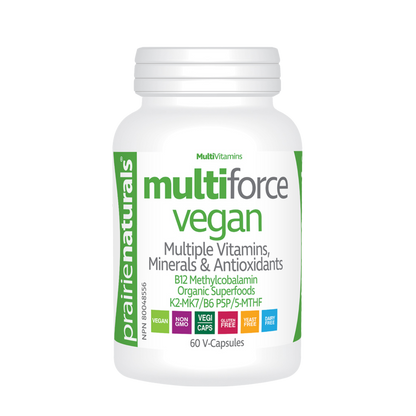 Prairie Naturals Multi-Force Vegan Multivitamin 60 Capsules