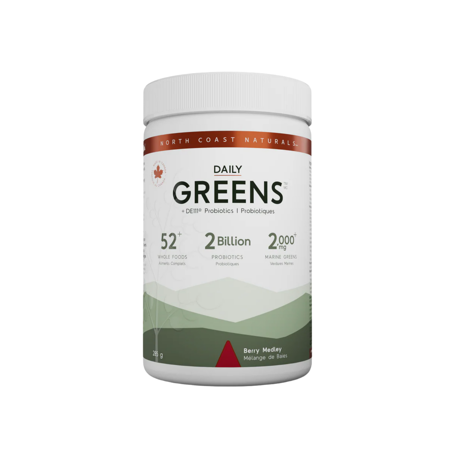 North Coast Naturals Daily Greens Berry Medley 285 g