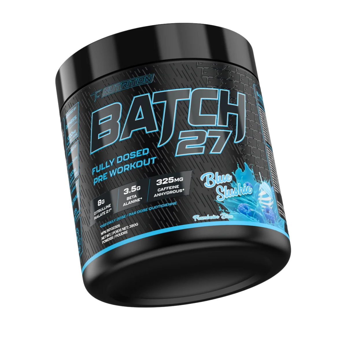 TC Nutrition Batch 27 Blue Slushie Pre-Workout 380 g