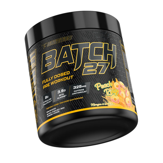 TC Nutrition Batch 27 Peach Rings Pre-Workout 380 g