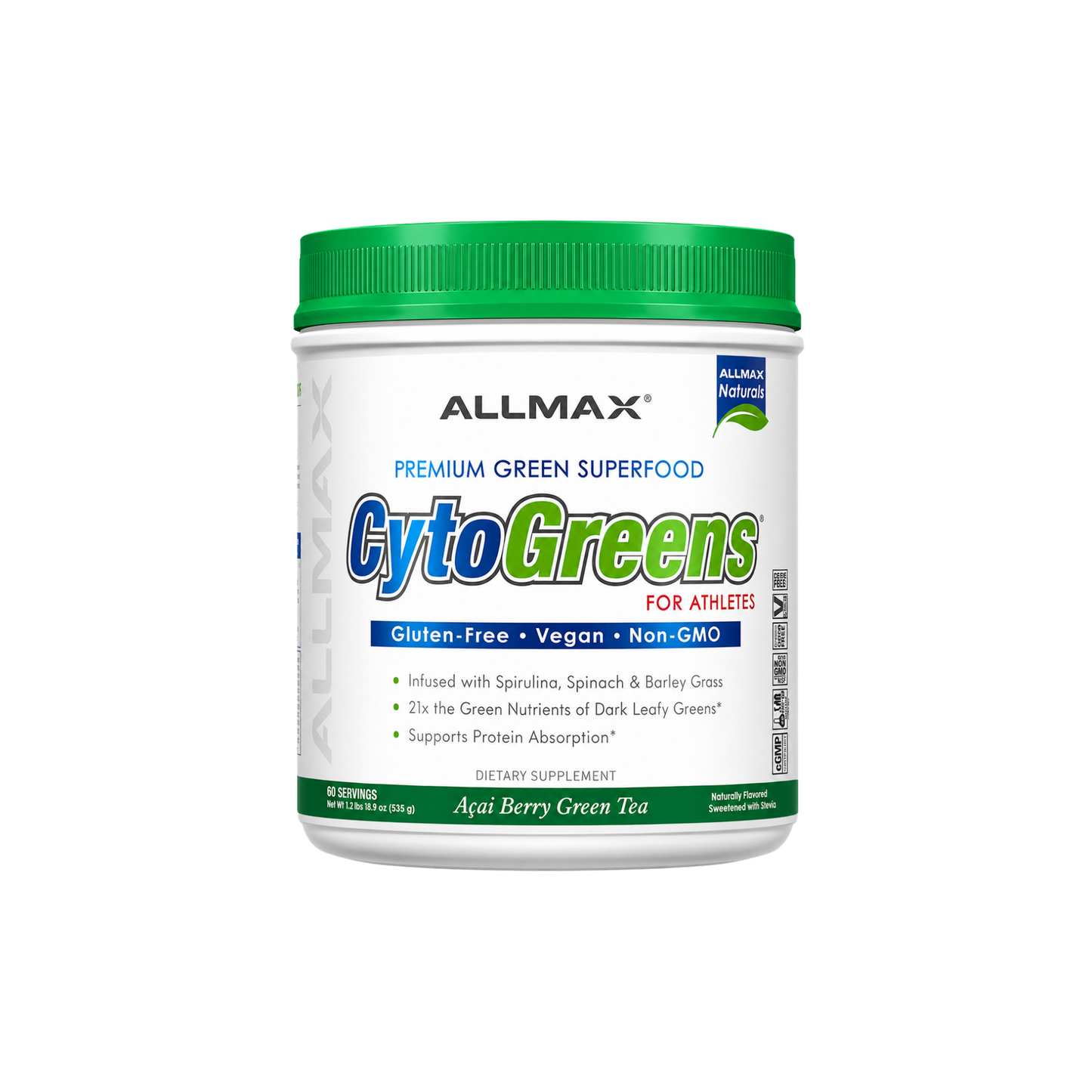 Allmax Cytogreens Acai Berry Green Tea 60 Servings