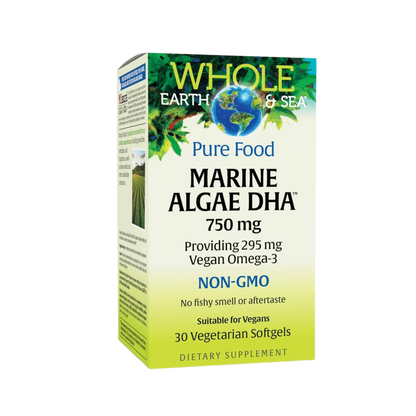 Whole Earth & Sea Marine DHA 30 Softgels