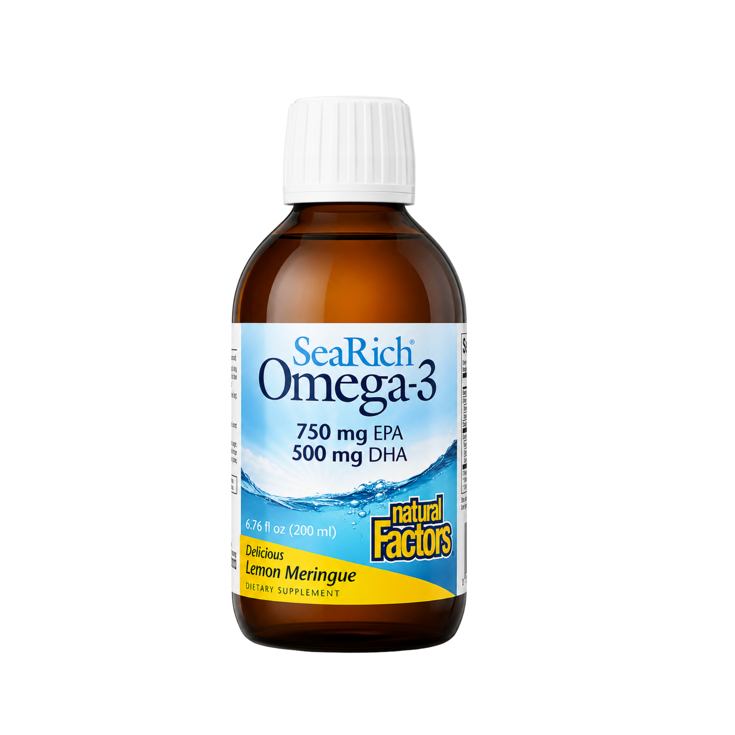 Natural Factors SeaRich Omega-3 Lemon Meringue Liquid 200 mL