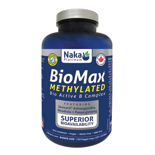 Naka Bio Max Methylated Bioactive B Complex 60 Capsules