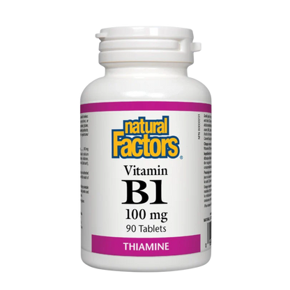 Natural Factors Vitamin B1 100 mg 90 Tablets
