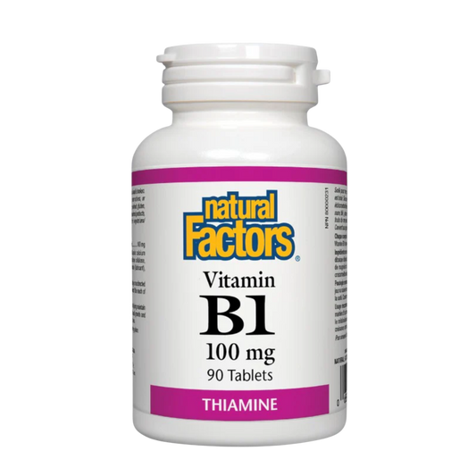 Natural Factors Vitamin B1 100 mg 90 Tablets