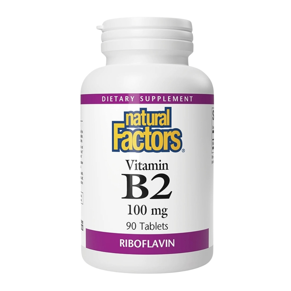 Natural Factors Vitamin B2 Riboflavin 100 mg 90 Tablets