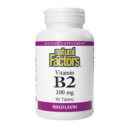 Natural Factors Vitamin B2 Riboflavin 100 mg 90 Tablets