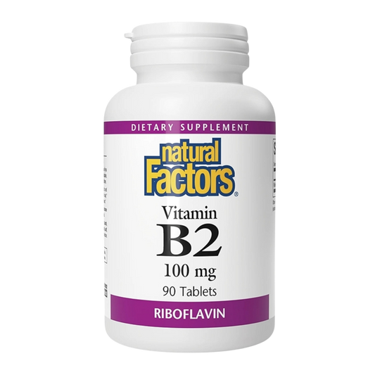Natural Factors Vitamin B2 Riboflavin 100 mg 90 Tablets