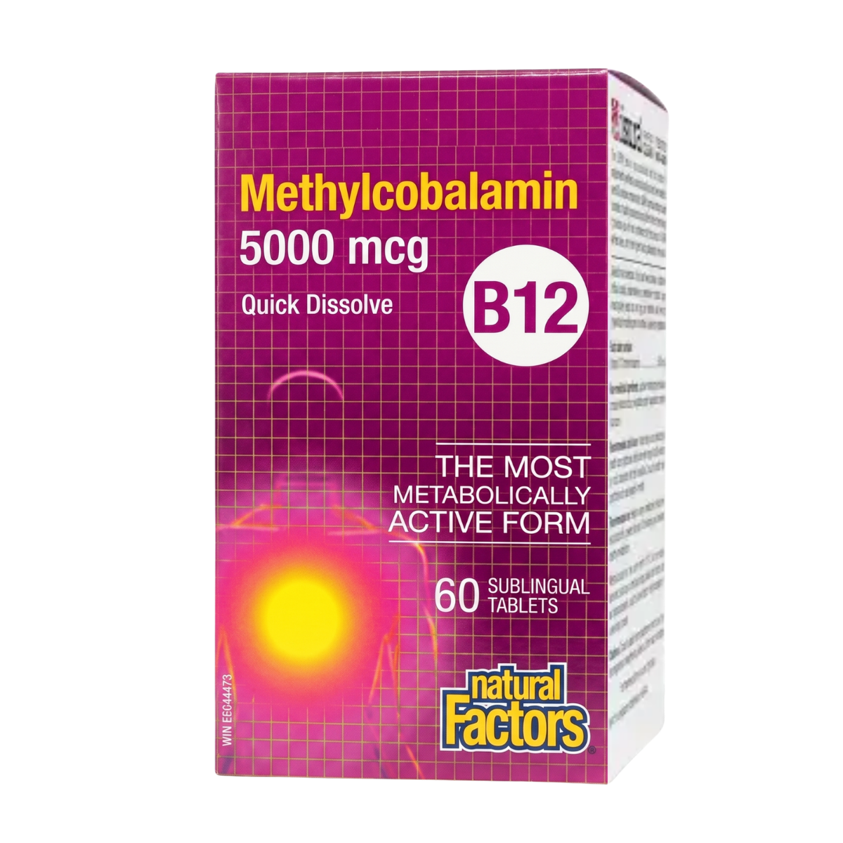 Natural Factors Vitamin B12 5000 mcg 60 Tablets