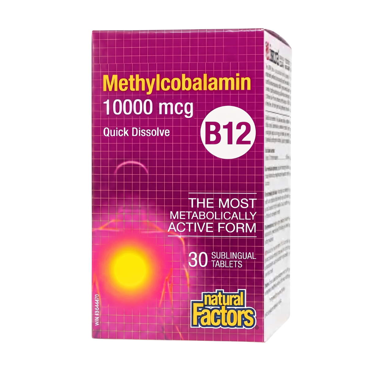 Natural Factors Vitamin B12 10000 mcg 30 Tablets