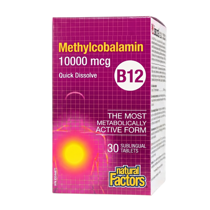 Natural Factors Vitamin B12 10000 mcg 30 Tablets