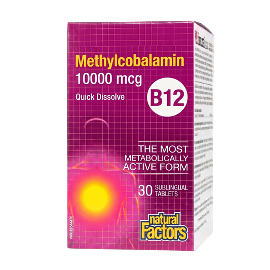 Natural Factors Vitamin B12 10000 mcg 30 Tablets