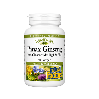 Natural Factors Panax Ginseng 100 mg 60 Softgels