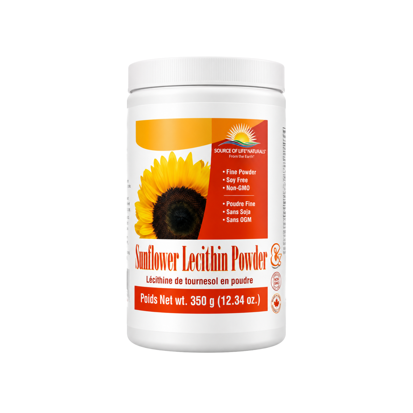 Source of Life Naturals Sunflower Lecithin Powder 350 g