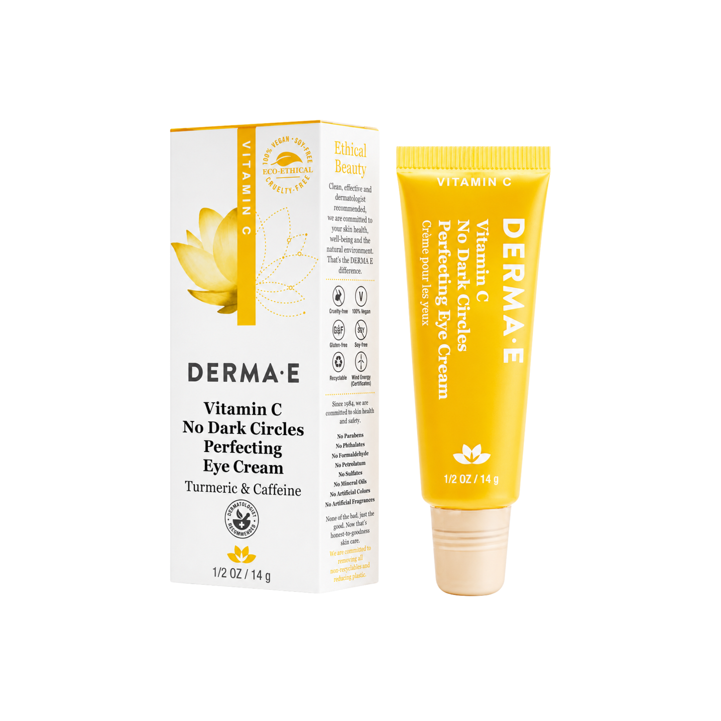 Derma E Vitamin C No Dark Circles Perfecting Eye Cream 14 g