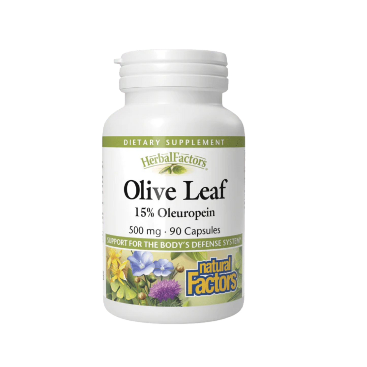 Natural Factors Olive Leaf 500 mg 90 Capsules