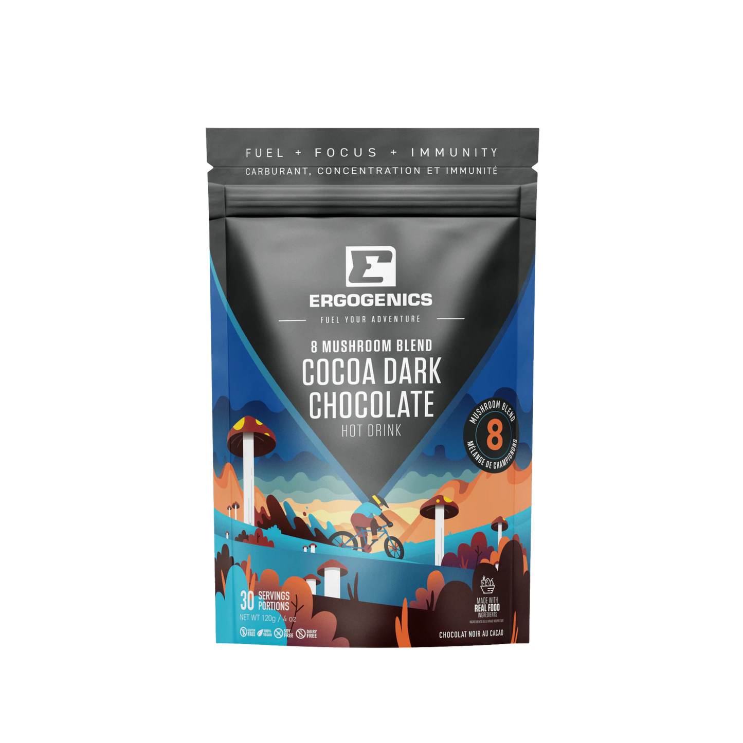 Ergogenics 8 Mushroom Blend Coco Dark Latte 120 g