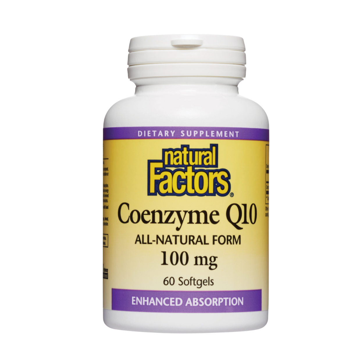 Natural Factors CoQ10 100mg 60 Softgels