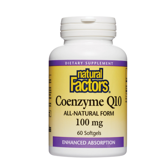 Natural Factors CoQ10 100mg 60 Softgels