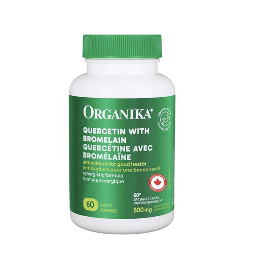 Organika Quercetin with Bromelain 800 mg 60 Caplets