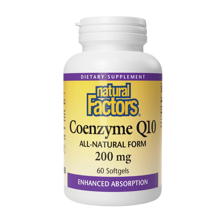 Natural Factors CoQ10 200mg 60 Softgels