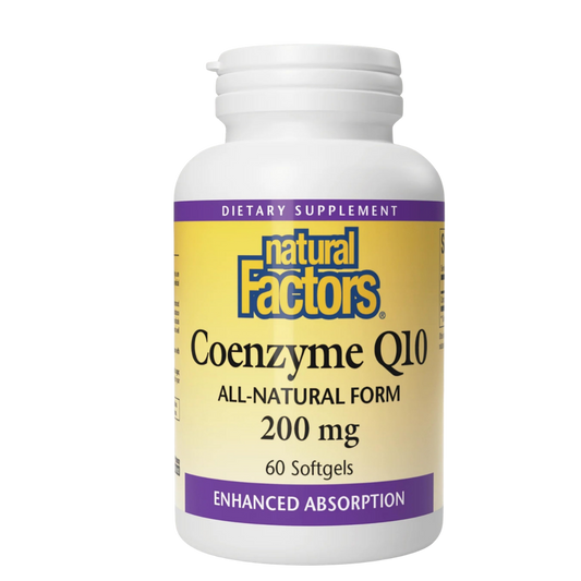 Natural Factors CoQ10 200mg 60 Softgels