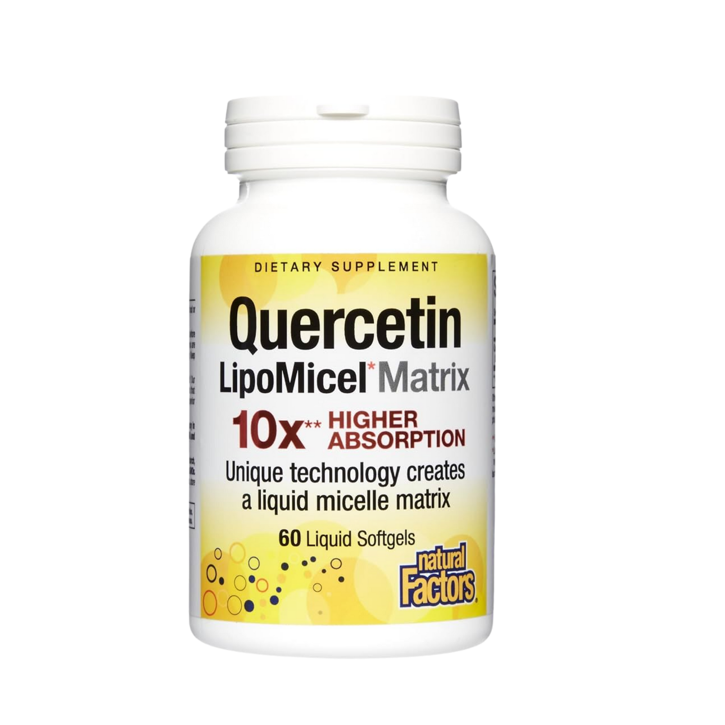 Natural Factors Quercetin Lipomicel 120 Softgels