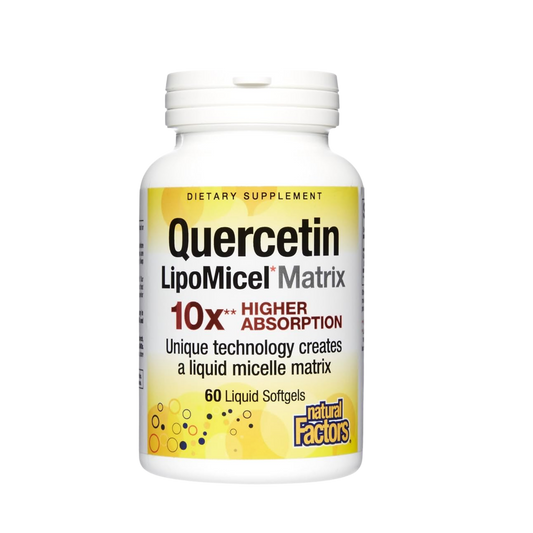 Natural Factors Quercetin Lipomicel 120 Softgels
