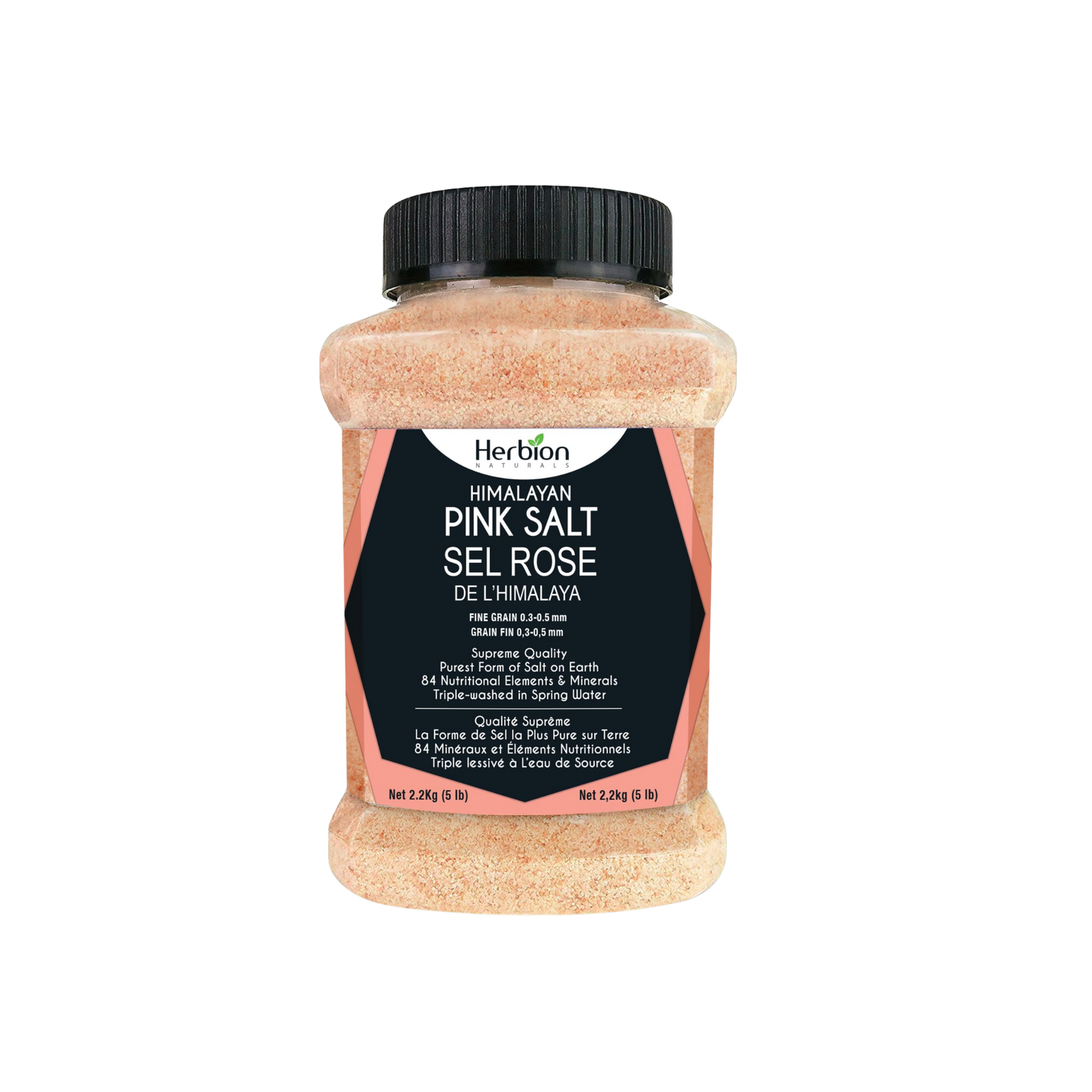 Herbiot Himalayan Pink Salt Fine Ground 5 lb