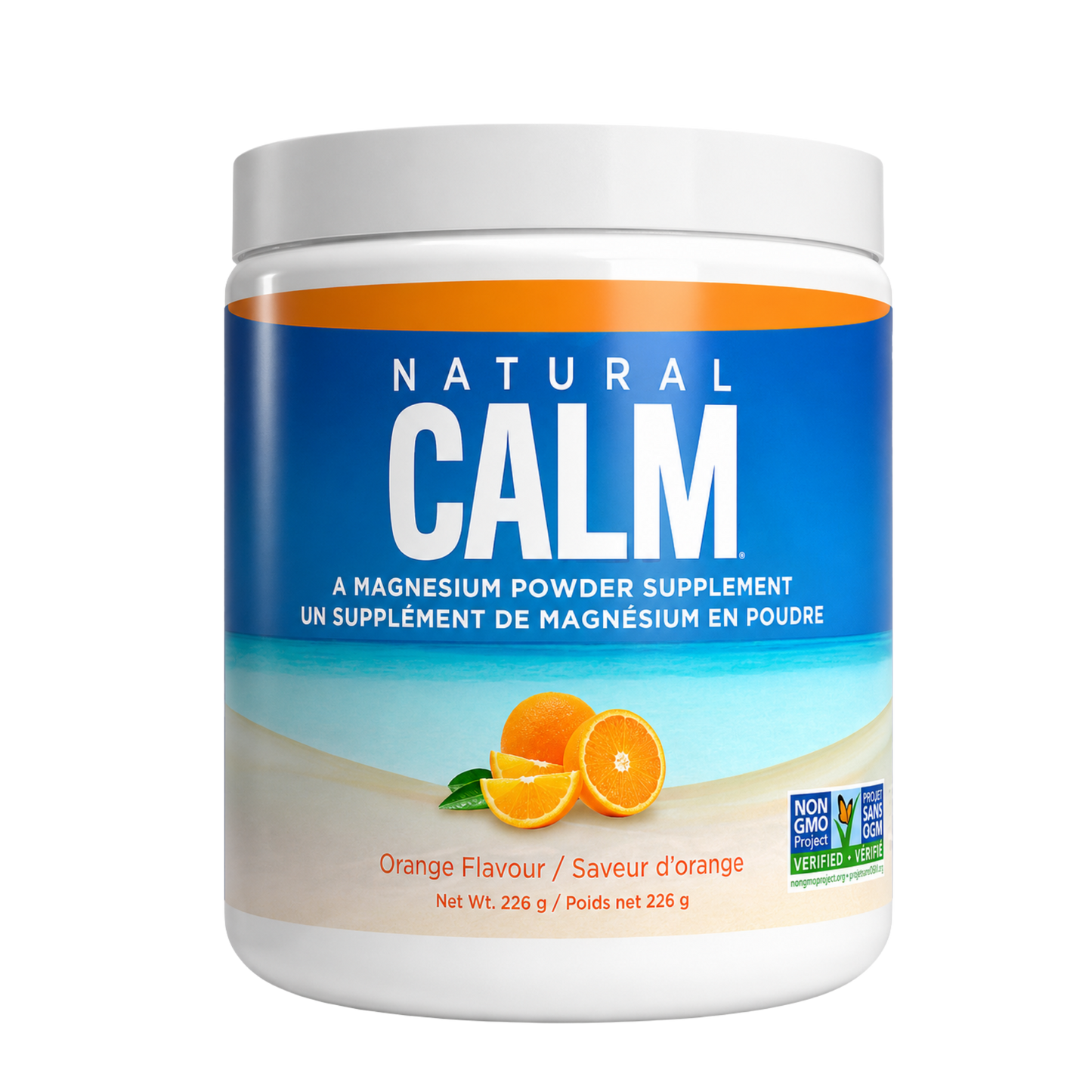 Natural Calm Magnesium Powder Orange 226 g