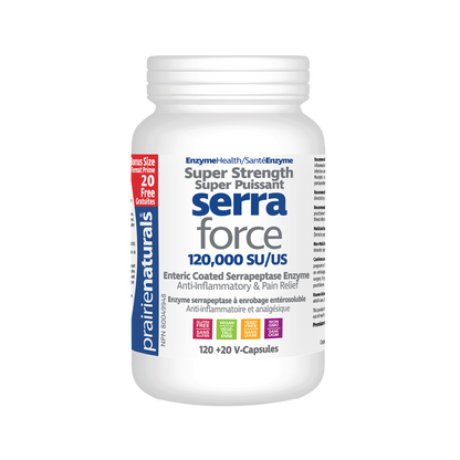 Prairie Naturals SerraForce Super Strength 140 Capsules