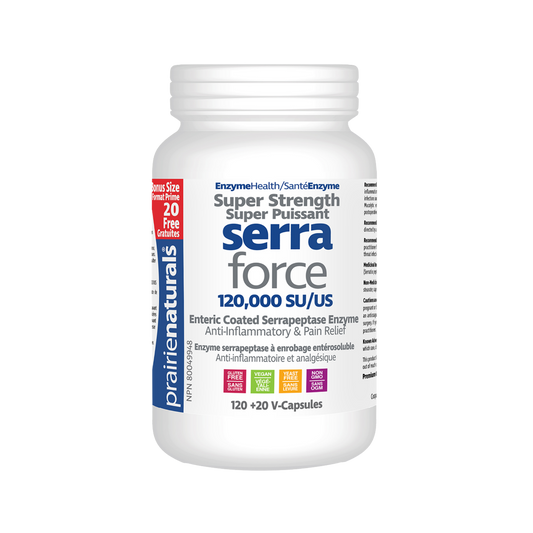 Prairie Naturals SerraForce Super Strength 140 Capsules