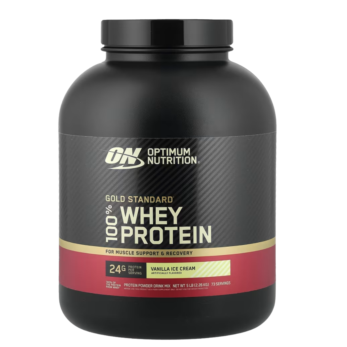 Optimum Nutrition Gold Standard Whey Vanilla Ice Cream 5 lb