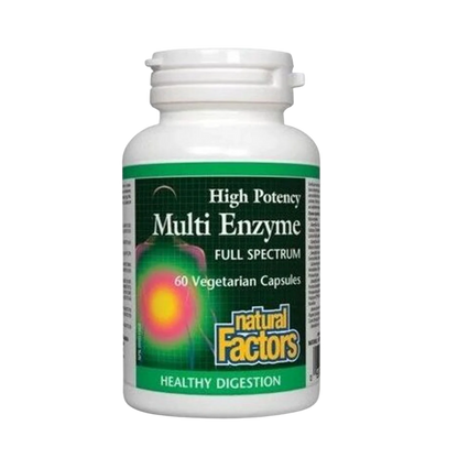 Natural Factors High Potency Multi-Enzyme 60 Capsules