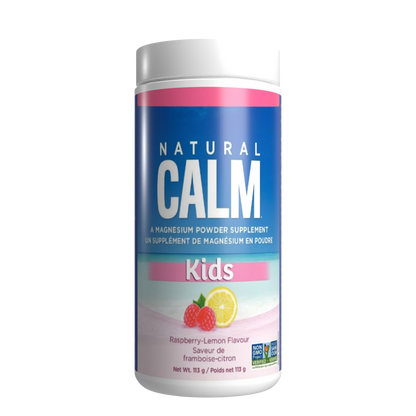 Natural Calm Kids Magnesium Powder Raspberry Lemon 113 g