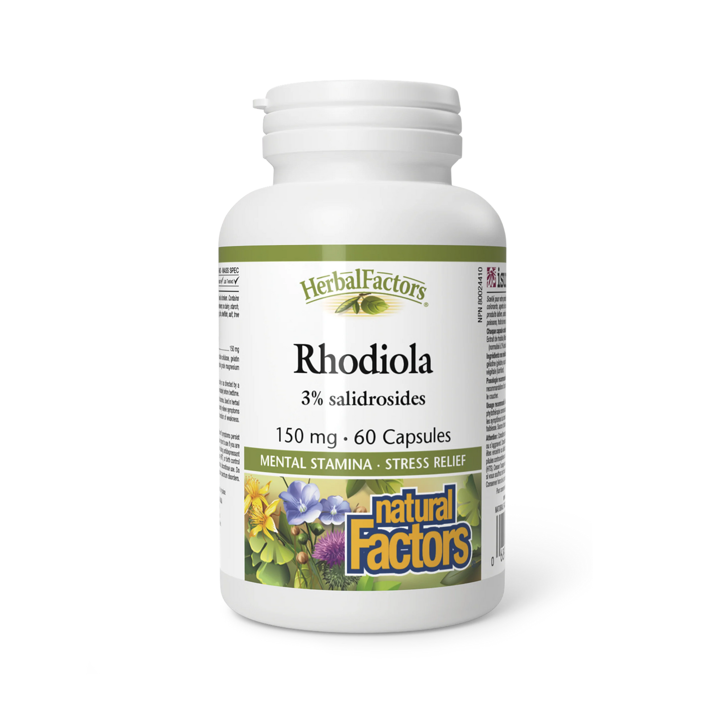 Natural Factors Rhodiola 150 mg 60 Capsules