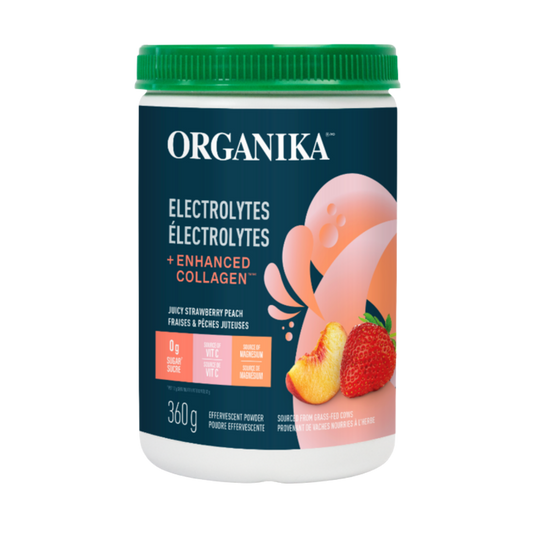 Organika Electrolytes Plus Enhanced Collagen Juicy Strawberry Peach