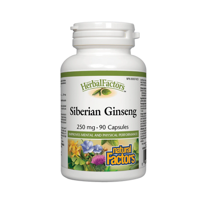 Natural Factors Siberian Ginseng 250 mg 90 Capsules
