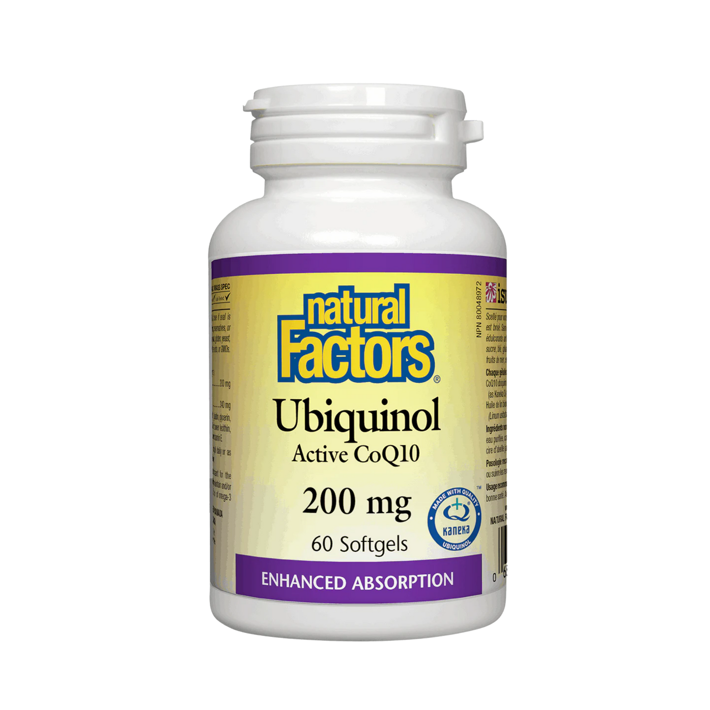 Natural Factors Ubiquinol Active CoQ10 200 mg 60 Softgels