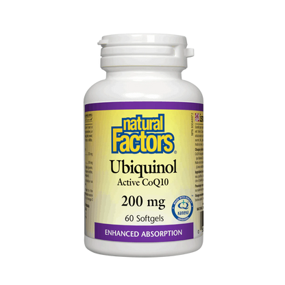 Natural Factors Ubiquinol Active CoQ10 200 mg 60 Softgels